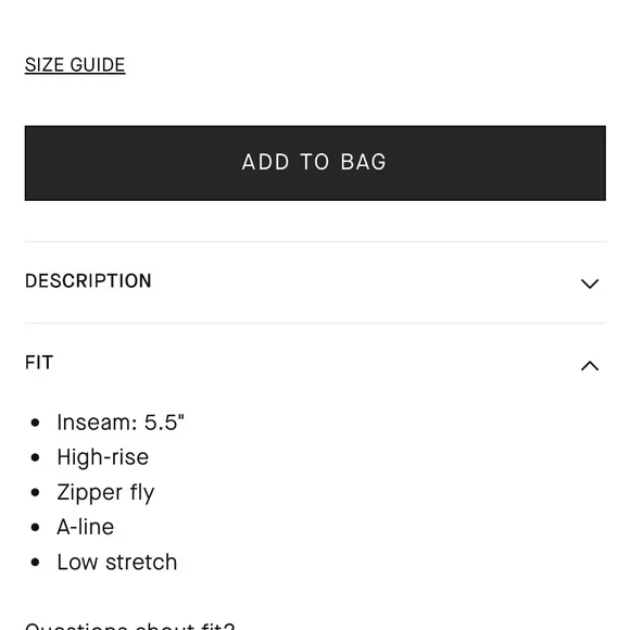 Everlane A-Line Short in Ocean sz 29 - Picture 8 of 8